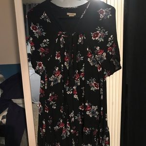 Black floral dress/shirt